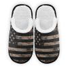 Umidedor Vintage Brown American Flag Mens Slippers, Soft Memory Foam Non-Slip Indoor House Slippers Home Shoes for Bedroom Hotel Travel Spa view 1