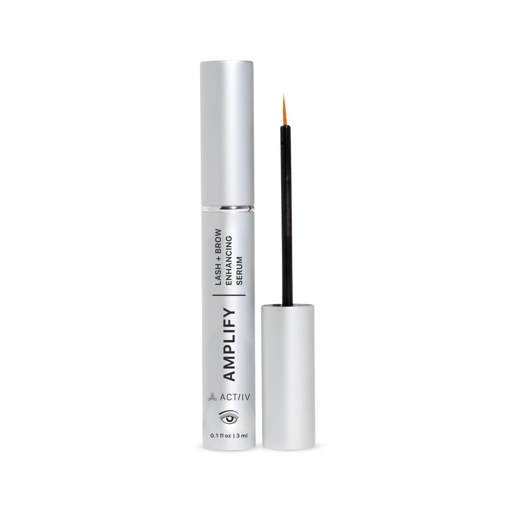 ACTIIV Amplify Lash + Brow Serum | Promotes Thicker Fuller Lashes & Brows, Strengthens & Nourishes Hair Follicles, Lightweight Formula, Vegan, Plant-Based, All Hair Types, 3 mL / 0.1 oz