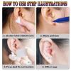 4 PCS Self Ear Piercing Gun Kit, Disposable Ear Piercing Gun Tool Set with Stud Earrings and Clean for Salon Home Use (5MM) view 4