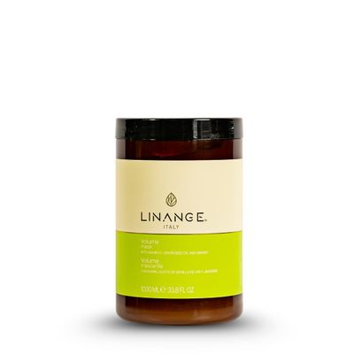 LINANGE Volume Mask for Revitalized and Strong Hair - Hair Mask for Dry and Damaged Hair, 1000ml / 33.8 oz.