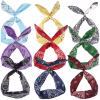 Ondder Wire Headbands for Women Paisley Wired Headbands Cute Bandana Headband Fashion Headbands Head Wraps for Women Girls Hair Accessories for Women view 1