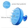 Head Scalp Massage Brush, Soft Silicone Shampoo Brush for Wet and Dry Hair, Clean Exfoliate, Promote Hair Growth Scalp Care Comb for Women Men Pet (Minty Green) view 3