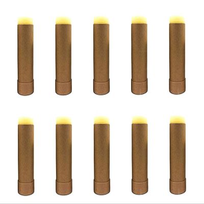 Healthcom 10 Pcs 2 Oz Paperboard Lip Balm Tubes Cardboard Tubes Empty DIY Lipstick Tube Refillable Lip Gloss Container Solid Perfume Tubes 60g Chapstick Container for Cosmetic Samples Deodorant(Brown)