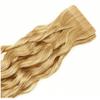 RemeeHi Tape in Hair Extensions Human Hair 50g/pack 20pcs 24 Inch Seamless Skin Weft Remy Wave Curly Hair with Brazilian Hair 27# Strawberry Blonde view 3