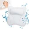 Bath Pillow for Tub Luxury Bathtub Pillow for Head and Neck 4D Air Mesh Spa Bath Tub Pillow Headrest with Non-Slip 6 Strong Suction Cups Bathtub Pillow Soaking Tub Bathroom Bath Gifts view 2