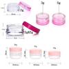 50pcs 2g 3g 5g 10g 15g 20g Plastic Empty Clear Cosmetic Jar Makeup Containers Eyeshadow Lip Balm Lotion Transparent Sample Bottles Vials Cream Pots Gel Box 2ml 3ml 5ml 10ml 15ml 20ml (10g,Purple) view 4