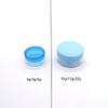 50pcs 2g 3g 5g 10g 15g 20g Plastic Empty Clear Cosmetic Jar Makeup Containers Eyeshadow Lip Balm Lotion Transparent Sample Bottles Vials Cream Pots Gel Box 2ml 3ml 5ml 10ml 15ml 20ml (10g,Blue) view 2