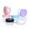 100pcs 2g 3g 5g 10g 15g 20g Plastic Empty Clear Cosmetic Jar Makeup Containers Eyeshadow Lip Balm Lotion Transparent Sample Bottles Vials Cream Pots Gel Box 2ml 3ml 5ml 10ml 15ml 20ml (10g,Black) view 1
