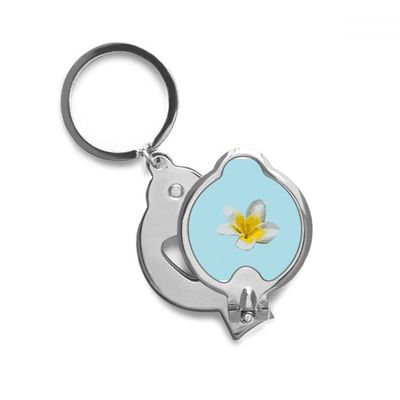 Laos National Plumeria Flower Finger Nail Clippers Scissor Stainless Steel Cutter