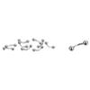 Botreelife 85Pcs Tongue Lip Nose Ring Body Jewelry Piercing Practical Kit Body Jewelry Piercing Tools,Silver view 3