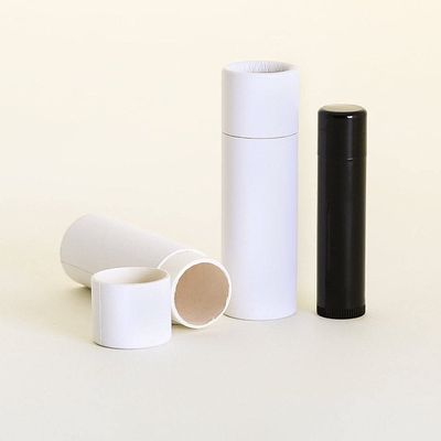 1/2 OZ (Tall) White Paperboard Lip Balm/Cosmetic/Lotion Tubes (100)
