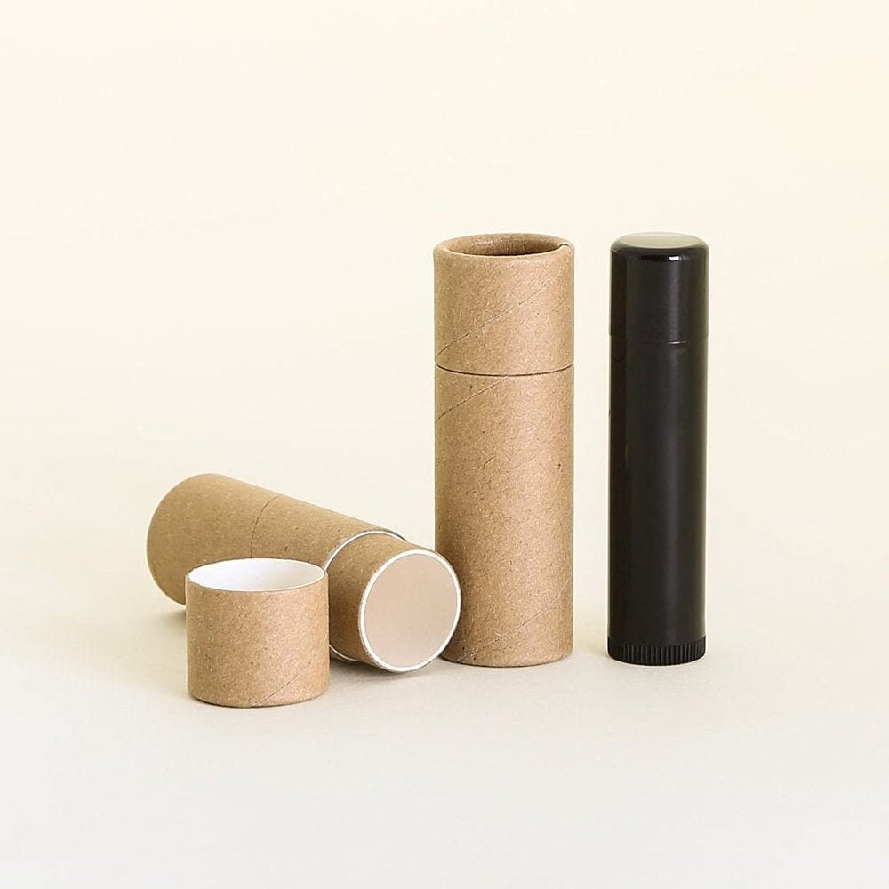 12 mL Kraft Paperboard Lip Balm/Salve/Cosmetic/Lotion Tubes (1000)