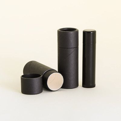 16 mL Black Paperboard Lip Balm/Salve/Cosmetic/Lotion Tubes (100)