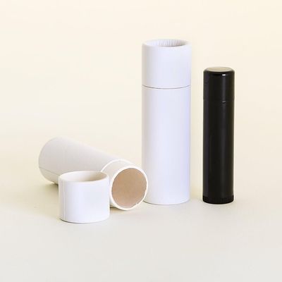 1/2 OZ (Tall) White Paperboard Lip Balm/Cosmetic/Lotion Tubes (1000)
