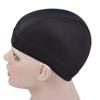 YTBYT 6 Pcs Dome Cap Wig Caps for Making Wig Stretchy Wig Cap with Wide Elastic Band (Black Dome Cap M) view 2