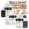 Infuse Lavender Mint Gallon & Dispenser Set | 1-Shoppe Amenities Kit | Shampoo, Conditioner, Body Wash | Refillable 10.14 oz Pump Bottles view 1