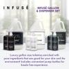 Infuse Lavender Mint Gallon & Dispenser Set | 1-Shoppe Amenities Kit | Shampoo, Conditioner, Body Wash | Refillable 10.14 oz Pump Bottles view 2