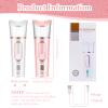 2 Pieces Handy Nano Mist Sprayer with Skin Analyzer Moisture Tester Portable Nano Facial Mister Face Steamer Atomization Mini Eyelash Extensions USB Rechargeable Moisturizing & Hydration for Skin Care view 2