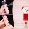 2 Pieces Handy Nano Mist Sprayer with Skin Analyzer Moisture Tester Portable Nano Facial Mister Face Steamer Atomization Mini Eyelash Extensions USB Rechargeable Moisturizing & Hydration for Skin Care view 3