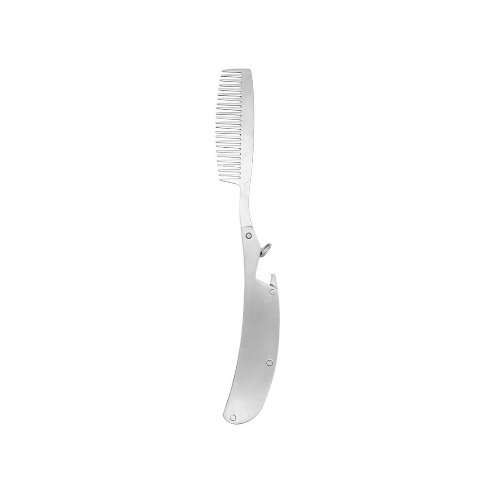 Stainless Steel Beard Comb Pride Fascinators Women Hair Comb Beard for Men Hair and Mustache s Fine Tooth Metal Shopping Carrier Bag Holder Wooden
