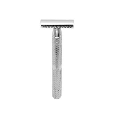 Beaupretty Men's Stainless Steel Safety Razor Double Razor Shaver for Close Clean Shave Professional Barber Shop or Home Use No Bumps or Burns