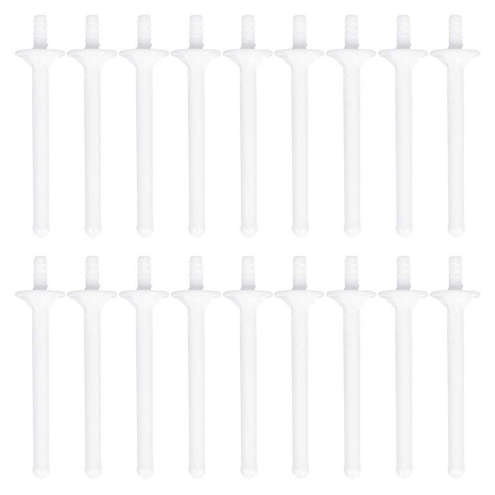 50pcs Nose Hair Wax Stick nose wax rod nostril hair removal Nose Waxing Tools wax spatulas tools for men nose hair removal sticks nasal hair scraper plastic single head Miss white