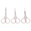 Beaupretty 3pcs Stainless Steel Scissors for Eyebrow Nose Hair and Vibrissa Trimming Safe Precise Blades for Beauty Care Compact Design for Easy Travel view 1