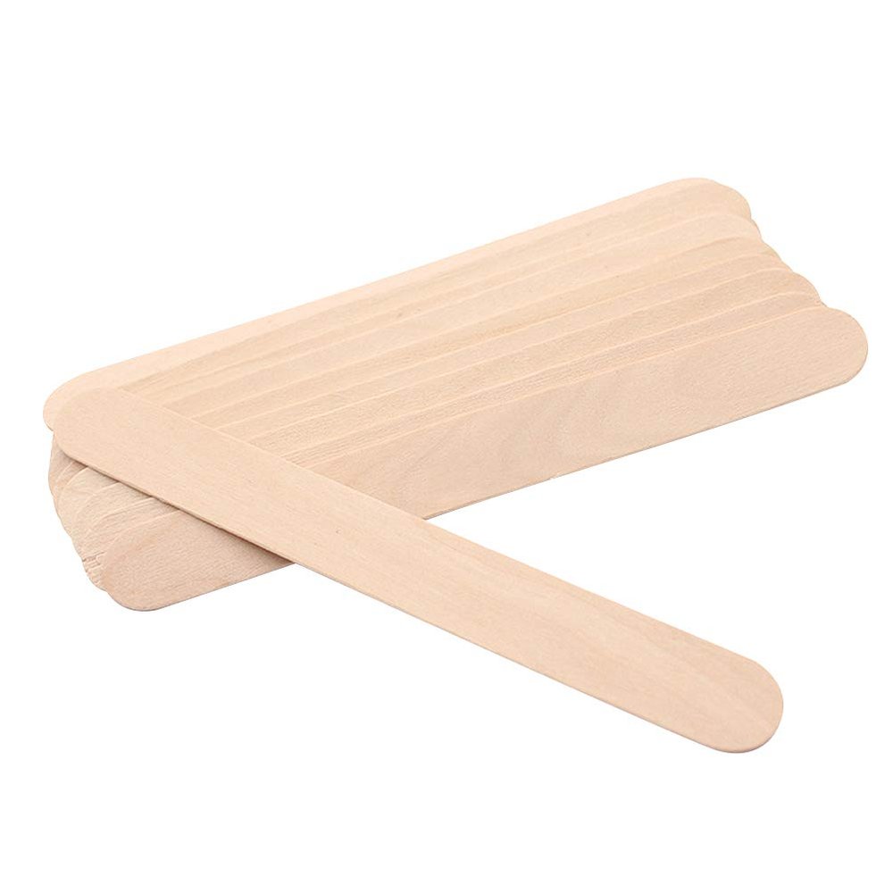 100pcs Wax Applicator Spatula Wax Applicator Sticks Wax Warmer for Hair Removal Hard Wax Tongue Spatula Wax Stick Spatulas Wax Sticks Supplies Cosmetic Wooden