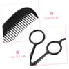 Beaupretty 1set Beard Trimming Scissors Kit Comb Storage Pouch Stainless Steel Grooming Shears for Men for Home and Barber Shop Use view 2