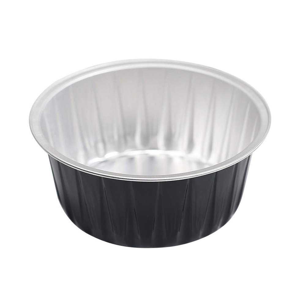 6pcs Wax Bowl Aluminum Foil Plate Mini Waxing Pot Wax Warmer Liners Baking Cake Bowl Wax Pot Food Container Depilatory Bowl Waxing Container Hair Microwave Bowl Round