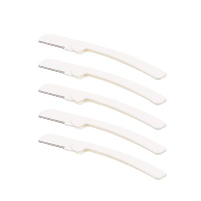 Beaupretty 9pcs Eyebrow Shaving Portable Eyebrow Trimmer Eyebrow Trimmer for Women Beard Trimmer Travel Eyebrow Razor Portable Eyebrow Remover Fold Man White Eyebrow