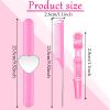 Nuenen Hair Braiding Tools 7 Pieces Set Including Magnetic Pin Wristband, Stainless Steel Rat Tail Combs, and Wide Teeth Alligator Sectioning Hair Clips (Pink) view 2