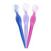 Beaupretty 12pcs Portable Stainless Steel Eyebrow Razors for Makeup Lightweight Trimmers Non-slip Grip for Travel and Easy Cleaning Red Blue and Purple view 2