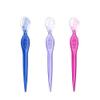 Beaupretty 12pcs Portable Stainless Steel Eyebrow Razors for Makeup Lightweight Trimmers Non-slip Grip for Travel and Easy Cleaning Red Blue and Purple view 3