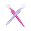 Beaupretty 12pcs Portable Stainless Steel Eyebrow Razors for Makeup Lightweight Trimmers Non-slip Grip for Travel and Easy Cleaning Red Blue and Purple view 4