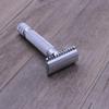 Beaupretty Double Safety Razor for Men Stainless Steel Safety Shaving Razor Pattern Smooth Shave Professional Barbershop and Home Use Textured Grip Design view 3