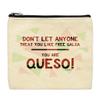 ThisWear Inspirational Gifts For Women Don't Let Anyone Treat You Like Free Salsa You Are Queso 2-Pack Cosmetic Accessory Bags view 2