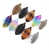 10pcs/pack Banana Hair Clip Floral Clincher Hair Claws Bohemia Style Wrapped Banana Hair Clip Hair Comb Hair Jaw Clips Fish Shape Grips Clamp Hair Accessories for Women Girls (LV03-10PCS MIX) view 2