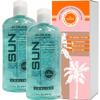 Sun Laboratories Aloe Vera Ice Gel 2 Pack  Pure, Organic Aloe Vera Gel  Natural After Sun Lotion  Soothing, Clear Aloe Vera for Burn Relief view 1