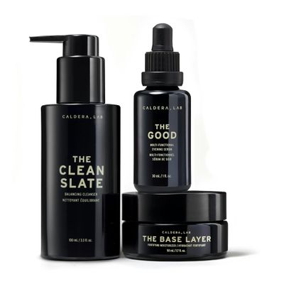 Caldera + Lab The Regimen, Vegan Skin Care Bundle: Gentle Foaming Cleanser, Ultra-Hydrating Moisturizer & Multi-Functional Facial Serum  MADE SAFE Certified