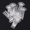 10pcs Combs for Women Decorative Hair Combs Wedding Decor Rhinestone Hairpin Flower Bridal Hair Comb Pearl Hair Accessories Women Headdress Women's Hair Piece Rhinestones view 4