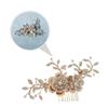 Beaupretty Elegant Rhinestone Flower Hair Comb for Brides Handmade Vintage Hair Accessory for Weddings Comfortable and Charming Floral Design for Women and Girls view 1