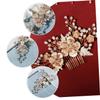 Beaupretty Elegant Rhinestone Flower Hair Comb for Brides Handmade Vintage Hair Accessory for Weddings Comfortable and Charming Floral Design for Women and Girls view 3