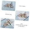 Beaupretty Elegant Rhinestone Flower Hair Comb for Brides Handmade Vintage Hair Accessory for Weddings Comfortable and Charming Floral Design for Women and Girls view 4