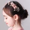 1pc Flower Hair Accessories Pearl Side Comb Prom Hair Accessories Pearl Hair Barrettes Women Hair Accessory Flowers Pearl Comb Gold Hair Clips Hair Comb Pink Dress Miss view 4