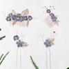 Beaupretty 1set Retro Hair Accessories Floral Comb Hair Sticks Rhinestone Beads for Weddings Parties and Special Occasions Elegant Design for Women and Girls view 2