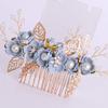Beaupretty 1set Retro Hair Accessories Floral Comb Hair Sticks Rhinestone Beads for Weddings Parties and Special Occasions Elegant Design for Women and Girls view 4