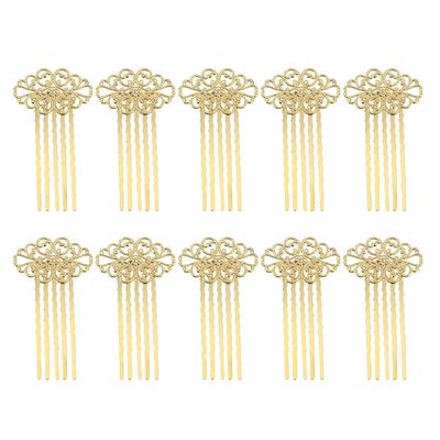 10pcs Women Hair Comb Hair Pin Metal Hair Clips for Women Flower Hairpin Combs Bridal Tiara Pearl Hair Accessories Hair Barrettes Hair Accessories Prom Petals Miss Vintage