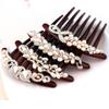 Beaupretty Alloy Rhinestone Hair Comb for Women Retro Style Hair Accessory and Non-damaging Comb for Special Occasions view 3