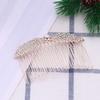 1pc Rhinestone Hair Combs Bridal Hair Clip Eyelashes for Dolls Flower Headpiece Wedding Veil Comb Wedding Hair Clips for Brides Bridal Hair Pins A058 Pearl Headgear view 3